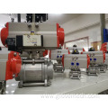 SS304 ball valve pneumatic actuator customized fluid control